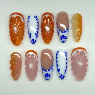 Orange & Blue Fruit Lovers - Almond | Ships from USA