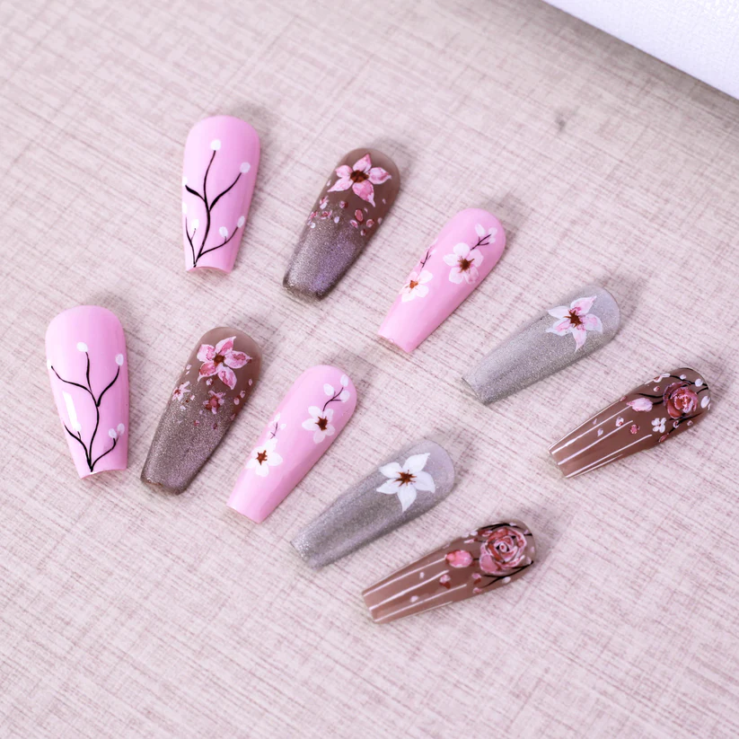 Blooming Flowers - Coffin | Ships from USA - Image 2