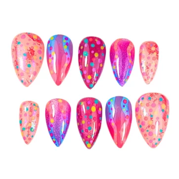 Disco Confetti - Stiletto | Ships from UK
