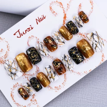 Golden Marble Luxe- Square | Ships from USA