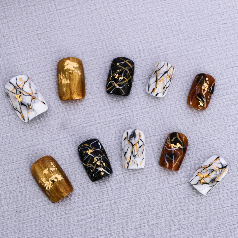 Golden Marble Luxe- Square | Ships from USA - Image 3