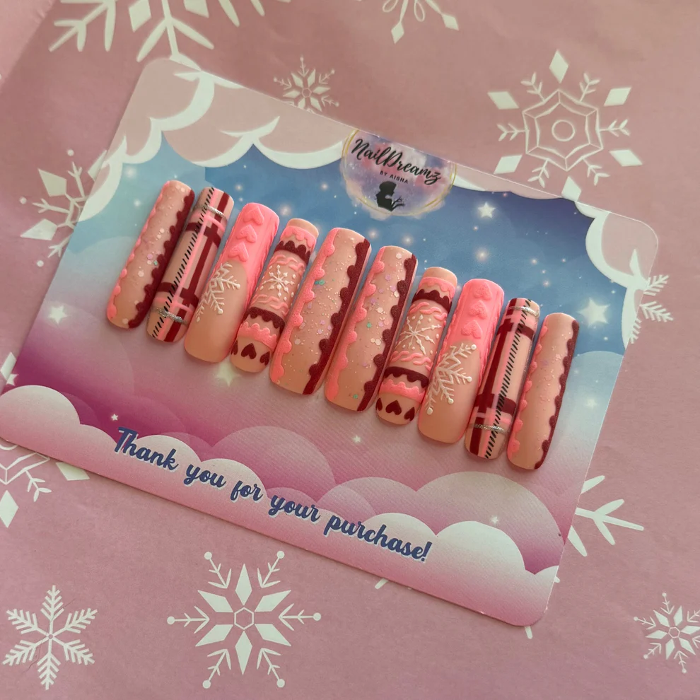 Pink Holiday Sweater - Coffin | Ships from USA - Image 2