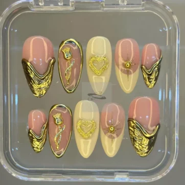 3D Heart & Star - Almond | Ships from Vietnam
