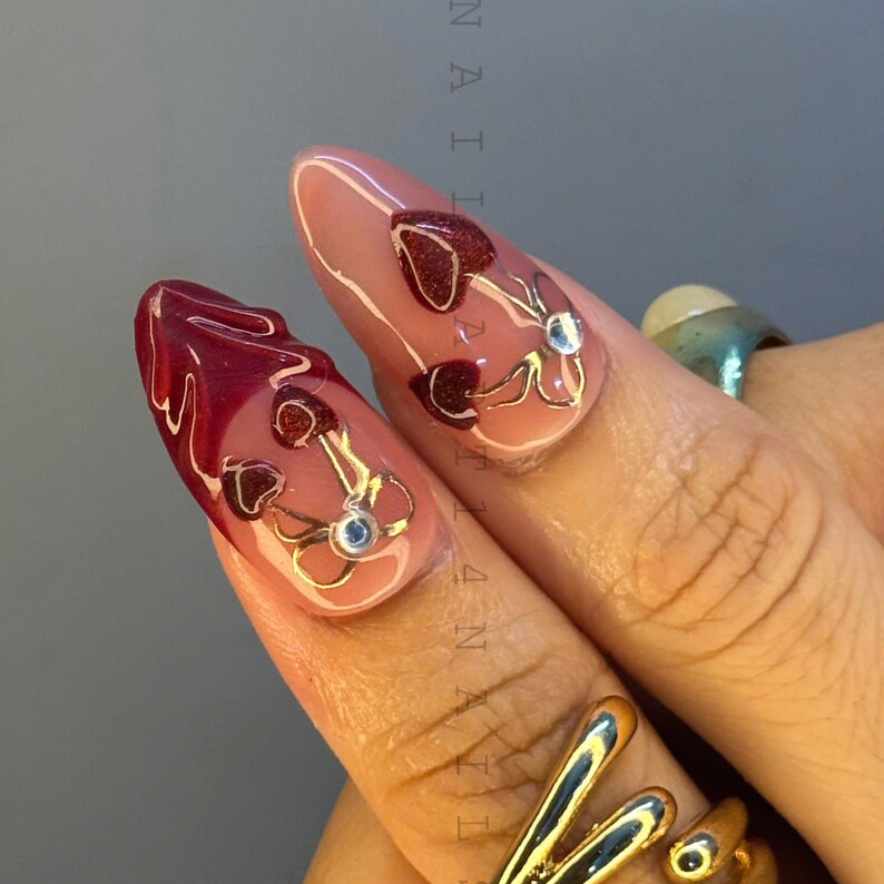 Gothic Heart - Almond | Ships from Vietnam - Image 2