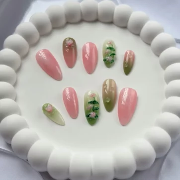 Pink Lotus Pond - Almond | Ships from Malaysia